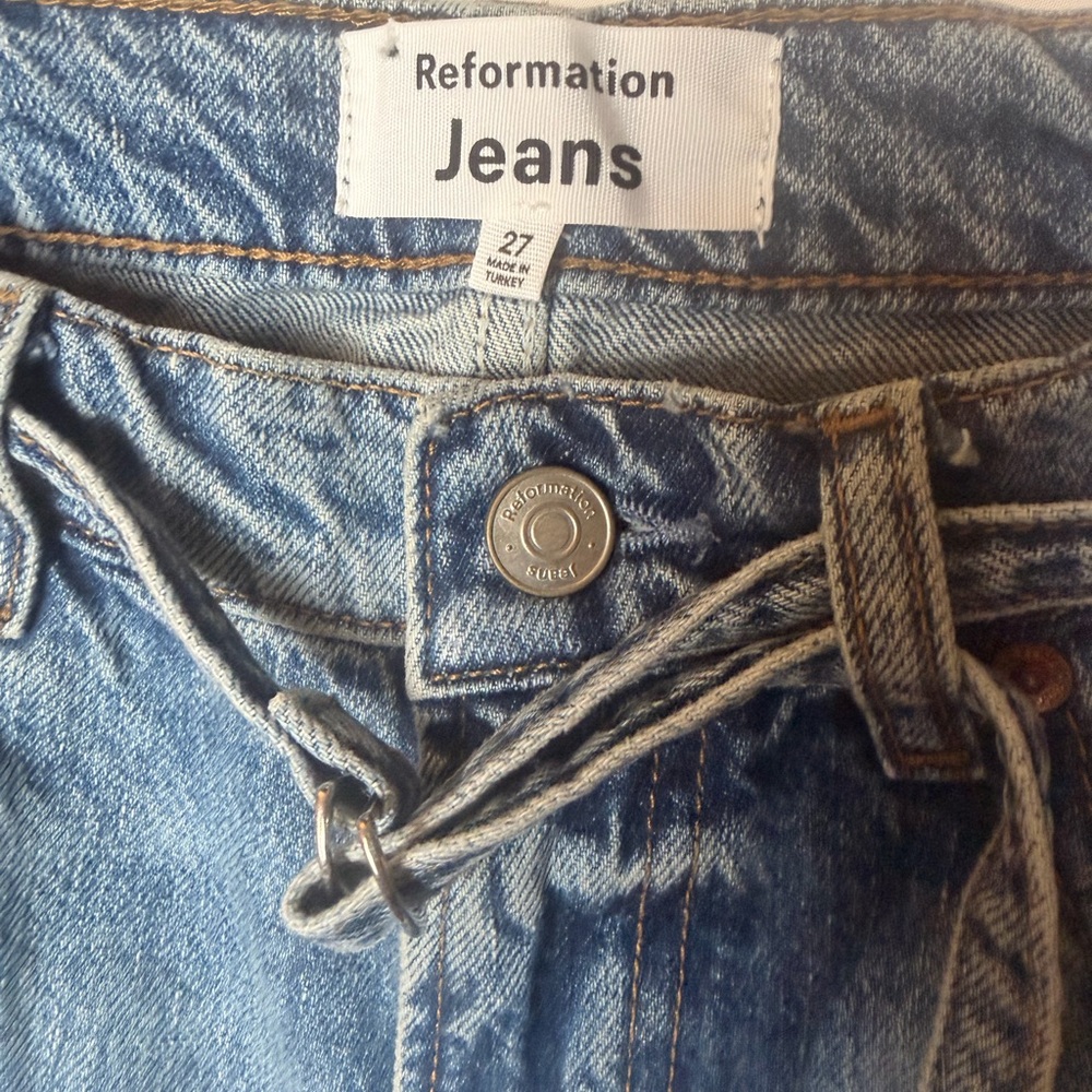Reformation Women's Straight Leg Jeans - Picture 4 of 6